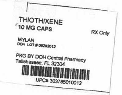 Label Image For 10mg (Thiothixene 10mg)